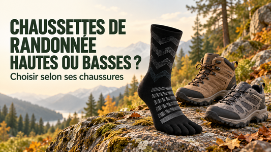 Chaussettes de randonnée hautes ou basses : comment choisir ?