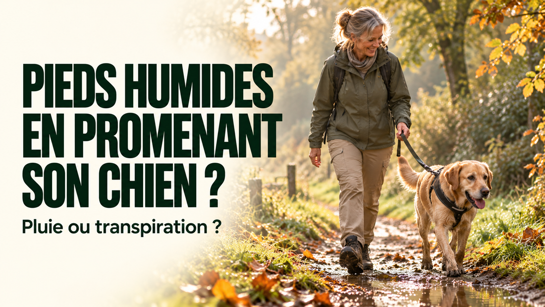 Pieds humides en promenant son chien : pluie ou transpiration ?