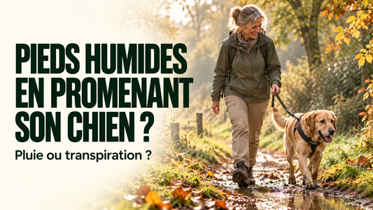 Pieds humides en promenant son chien : pluie ou transpiration ?